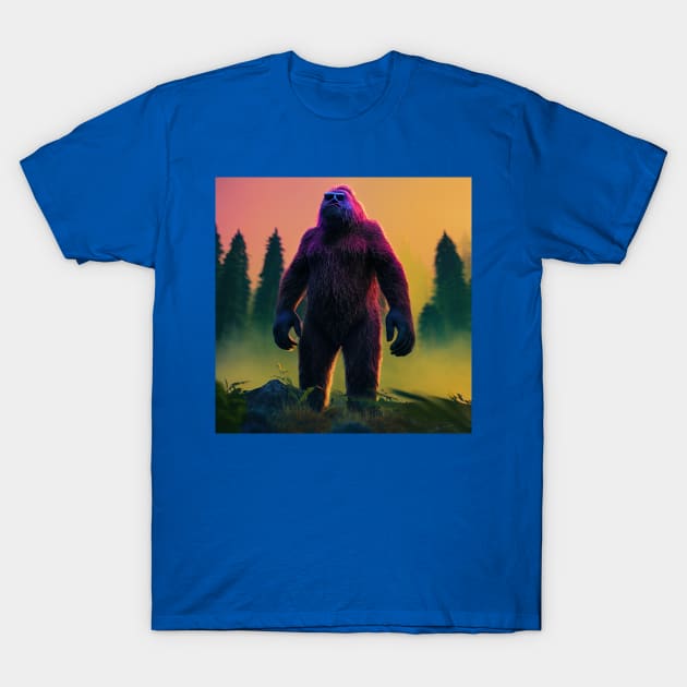 Dope Sasquatch in Nature T-Shirt by Grassroots Green